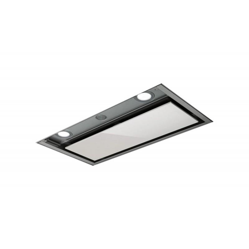 Elica PRF0097797A  Box İn Plus IXGL/A/120 - Stainless Steel + White Glass - Canopy