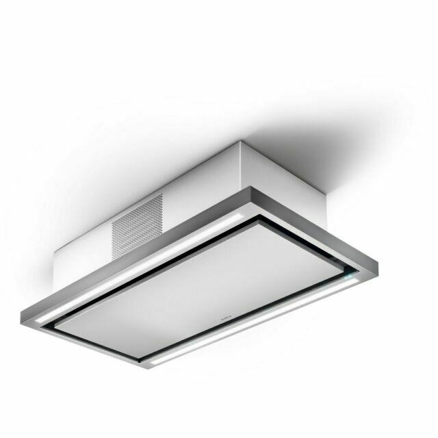 Elica PRF0141953 Cloud Seven IX/F/90 - Stainless Steel + White Glass - Ceiling