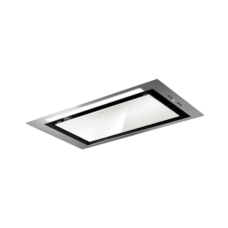Elica PRF0097676A Hidden 2.0 IXGL/A/60 - Stainless Steel + White Glass - Canopy