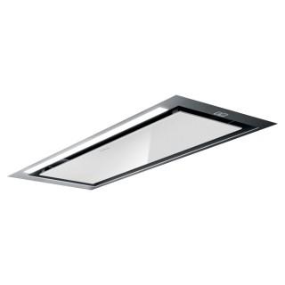 Elica PRF0097708A Hidden 2.0 IXGL/A/90 - Stainless Steel + White Glass - Canopy
