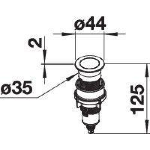 233696-Blanco Sifon Gider Sistemi Pushcontrol - Paslanmaz Çelik