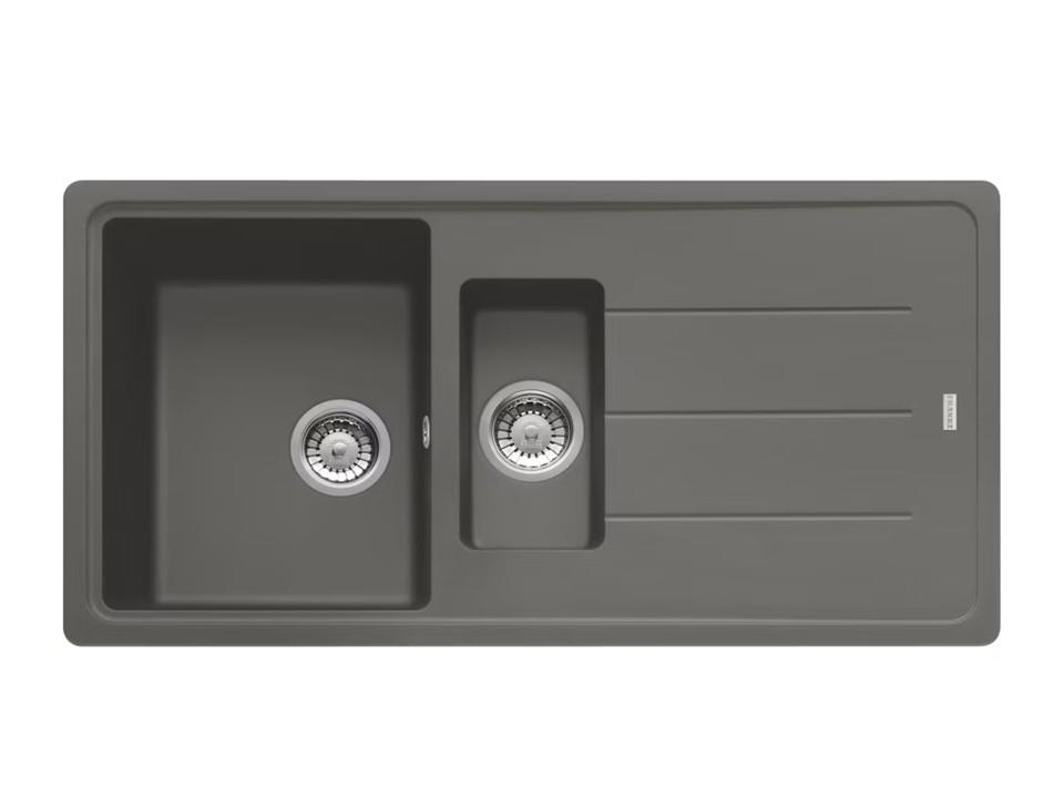 114.0655.983-Franke Fragranit Evye Basis BFG 651 Stone Grey 1.5 Gözlü Sağ-Sol Damlalıklı