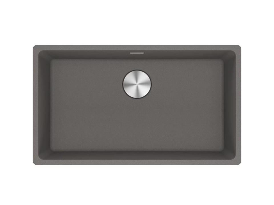 125.0688.498-Franke Fragranit Evye Maris MRG 110-72 Stone Grey Tek Gözlü Damlalıksız Bx
