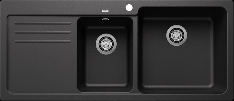 525779-Blanco Silgranit Eviye Naya 8 S - Sol Damlalıklı - Anthracite