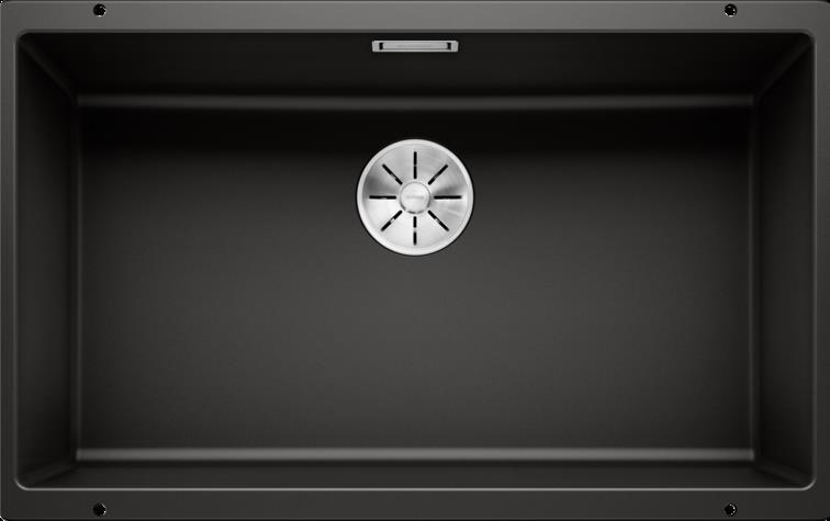 526001-Blanco Silgranit Eviye Subline 700 - U - Siyah