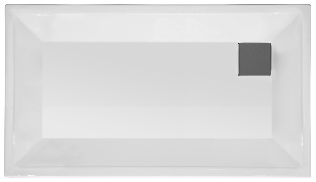 57630002000-Vitra T80 Dikdörtgen Sıfır Zemin Duş Teknesi - 150X80 - Beyaz