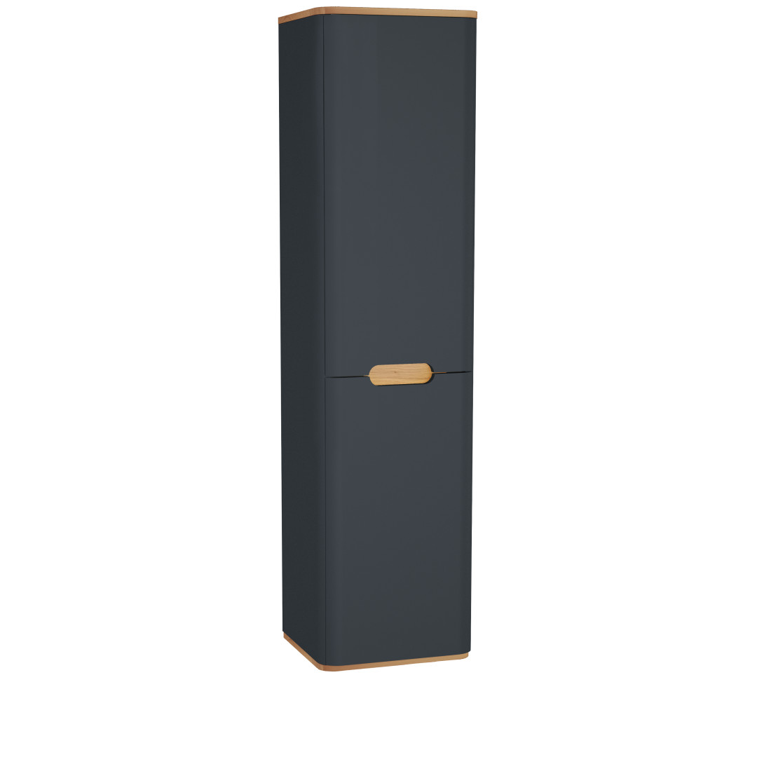 60862-Vitra Sento Boy Dolap - 40 cm Ayaksız Sol - Mat Antrasit