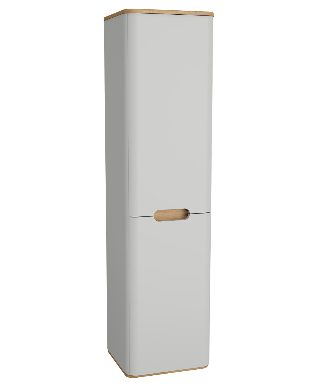 66006-Vitra Sento Boy Dolap - 40 cm  Ayaksız Mat Açık Gri