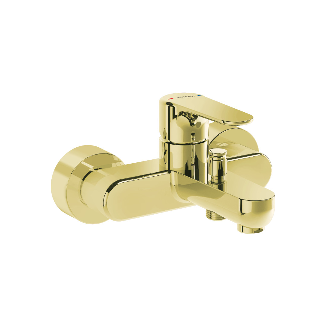 A4272574 - Artema Root Round Banyo Bataryası Soft Altın