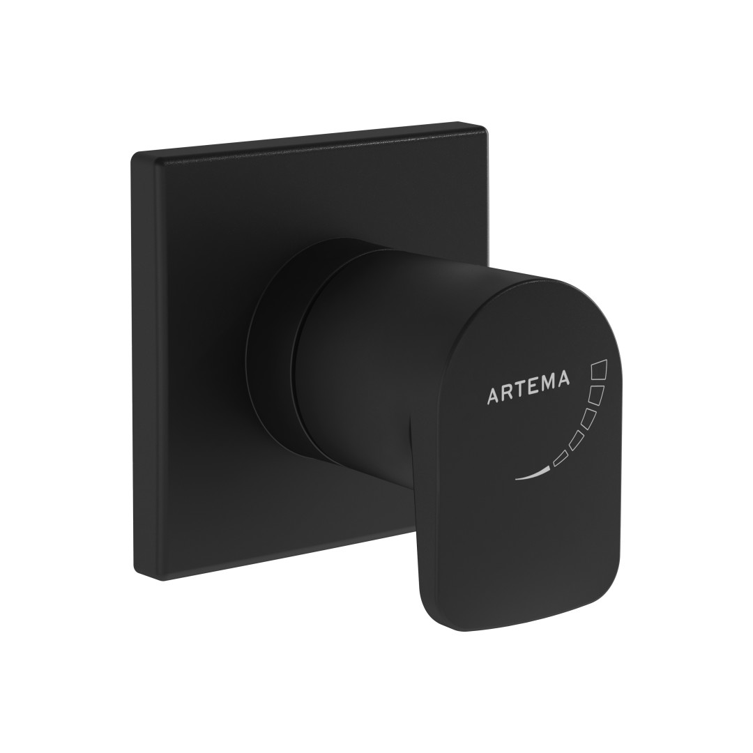 A4272936-Artema Root Square Ankastre Stop Valf - Mat Siyah