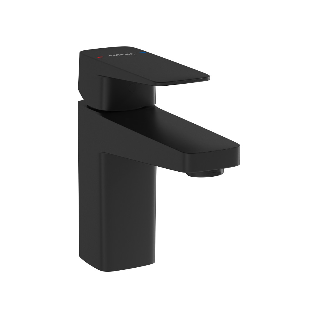 A4273236 - Artema Root Square Lavabo Bataryası S - Mat Siyah