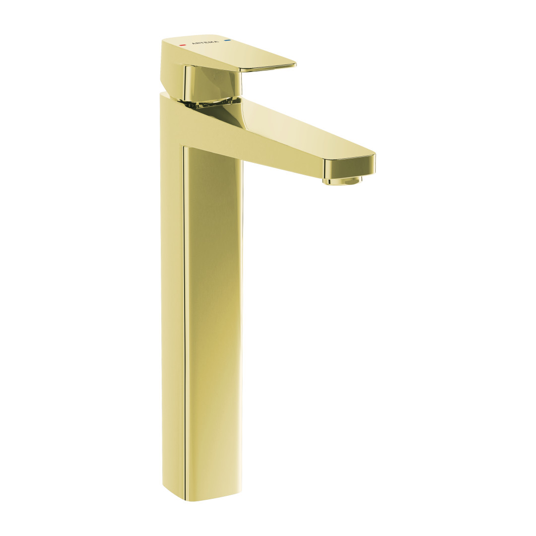 A4273374 - Artema  Root Square Çanak Lavabo Bataryası - Soft Altın