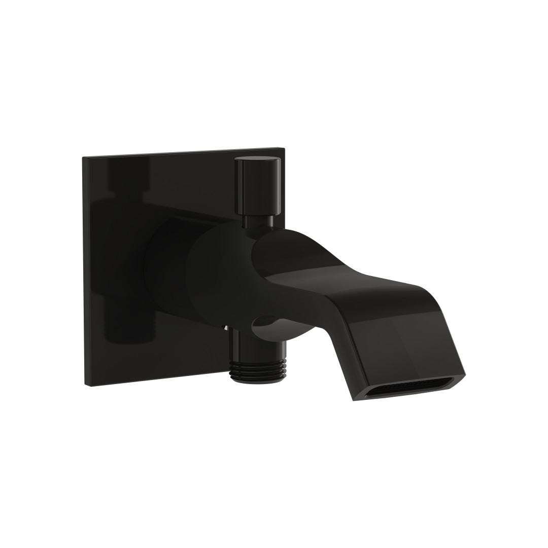 A4291839 - Vitra Suit U Çıkış Ucu El Duşu Çıkışlı - Parlak Siyah