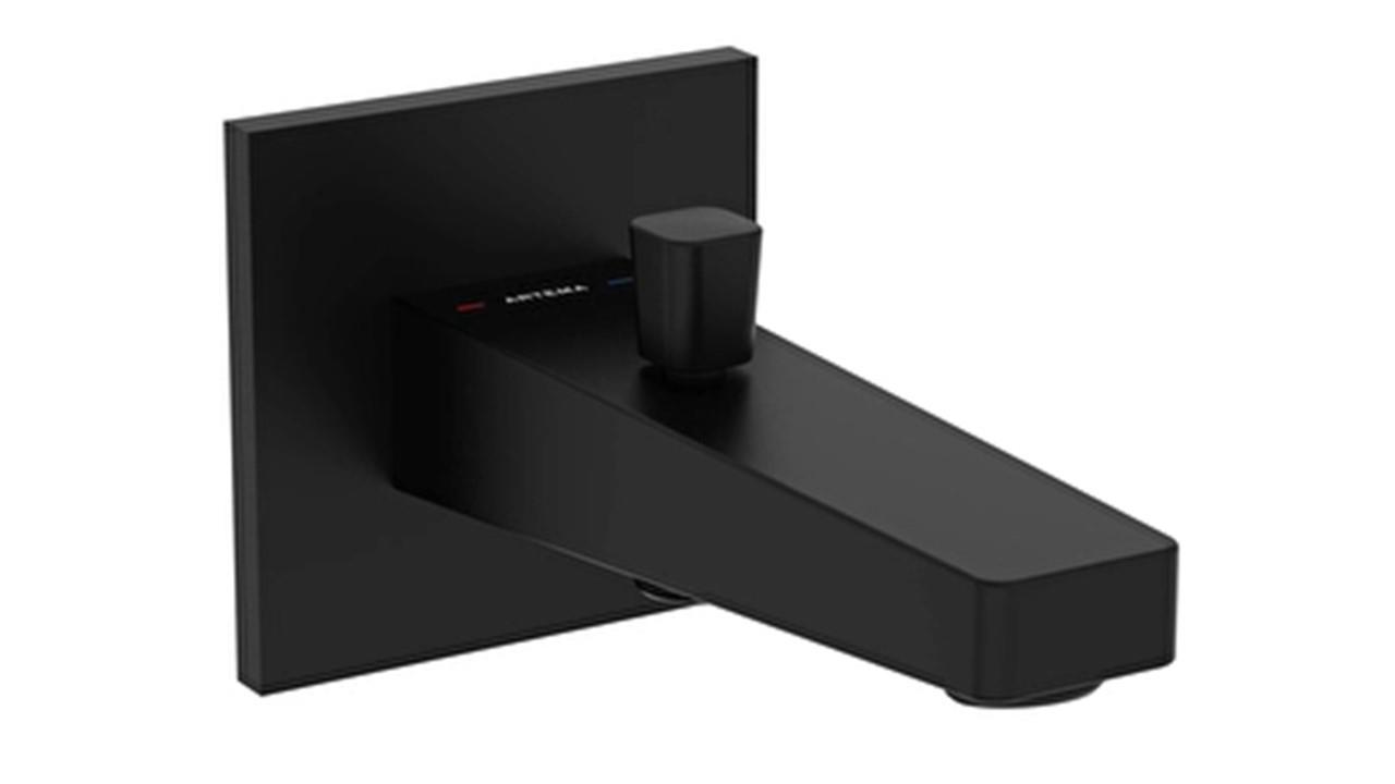 A4313136 - Vitra Root Square Ankastre Banyo Çıkış Ucu - El Duşu Çıkışlı - Mat Siyah