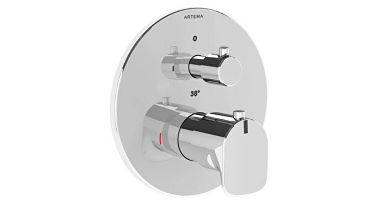 A43258 - Artema Aquaheat Ankastre Termostatik Banyo Soft V-Box - Krom