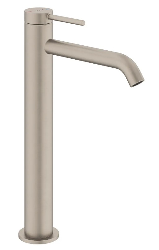 A4353434 - Vitra Minimax Round Çanak Lavabo Bataryası, Fırçalı Nikel