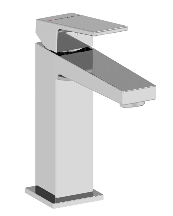 A43722 - Artema Minimax Square Lavabo Bataryası Large, Krom