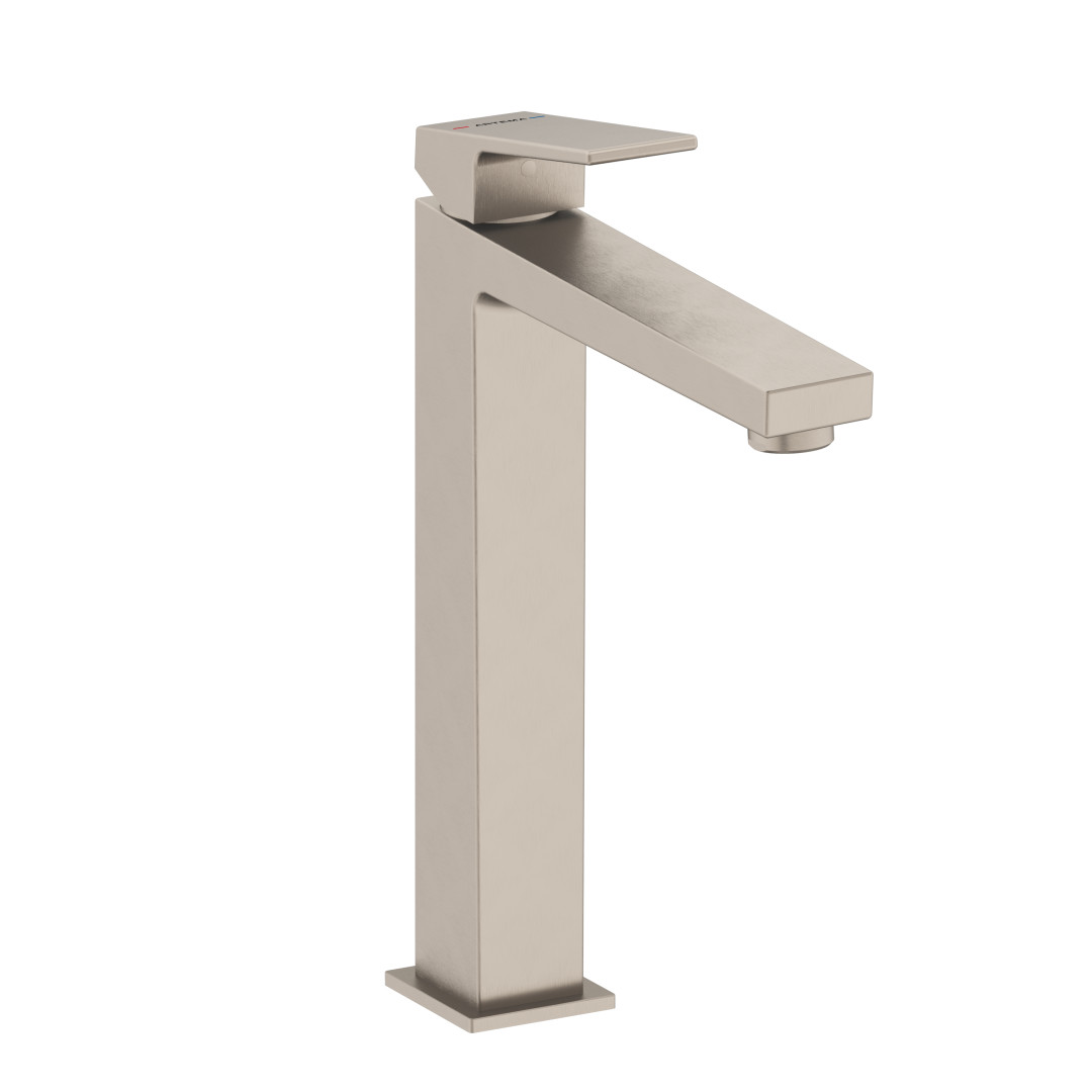A4372434 - Artema Vitra Minimax Square Lavabo Bataryası Çanak, Fırçalı Nikel