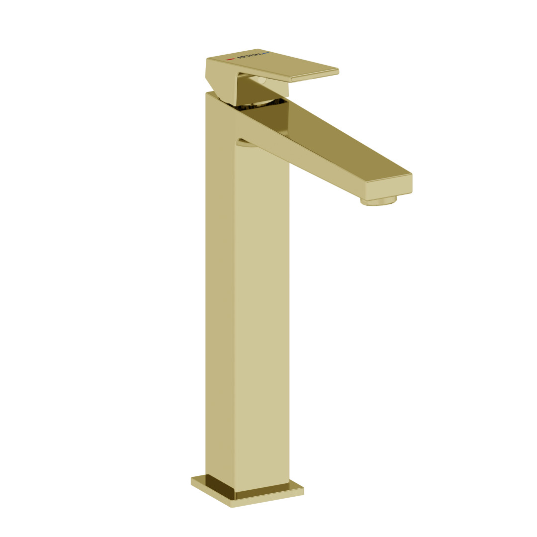 A4372474 - Artema Minimax Square Lavabo Bataryası Çanak, Soft Altın