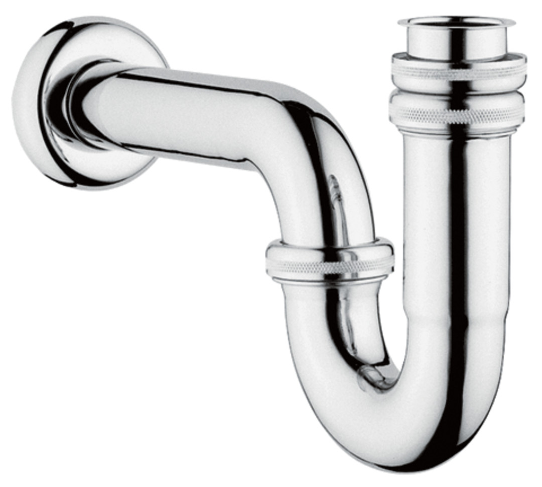 A45117-Vitra Lavabo Eviye Sifonu - P tipi - Krom