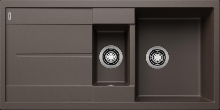 515045-Blanco Silgranit Eviye Metra 6 S - Kahve