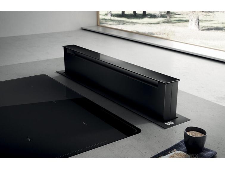 Elica Pandora BL/F/90 - Black + Black Glass - Table/Hob Extra