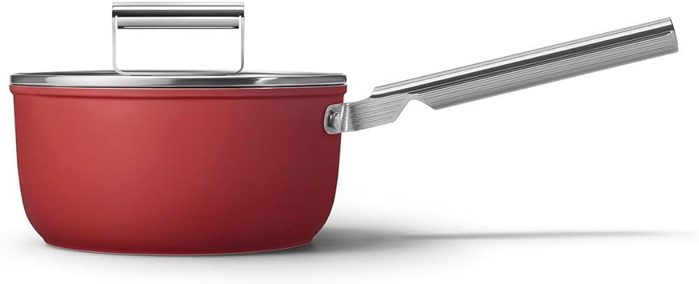 Smeg Cookware 50-S Style Kırmızı  Sos Tenceresi 2,8 LİTRE -20CM