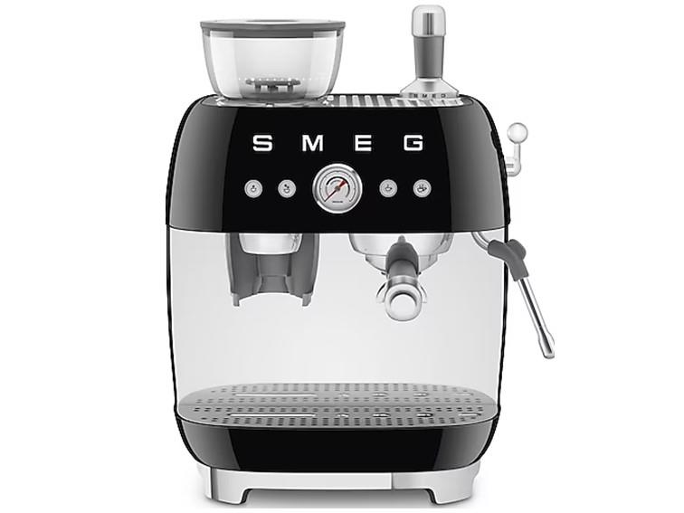 Smeg Siyah Öğütücülü Espresso Kahve Makinesi ECF03BLEU