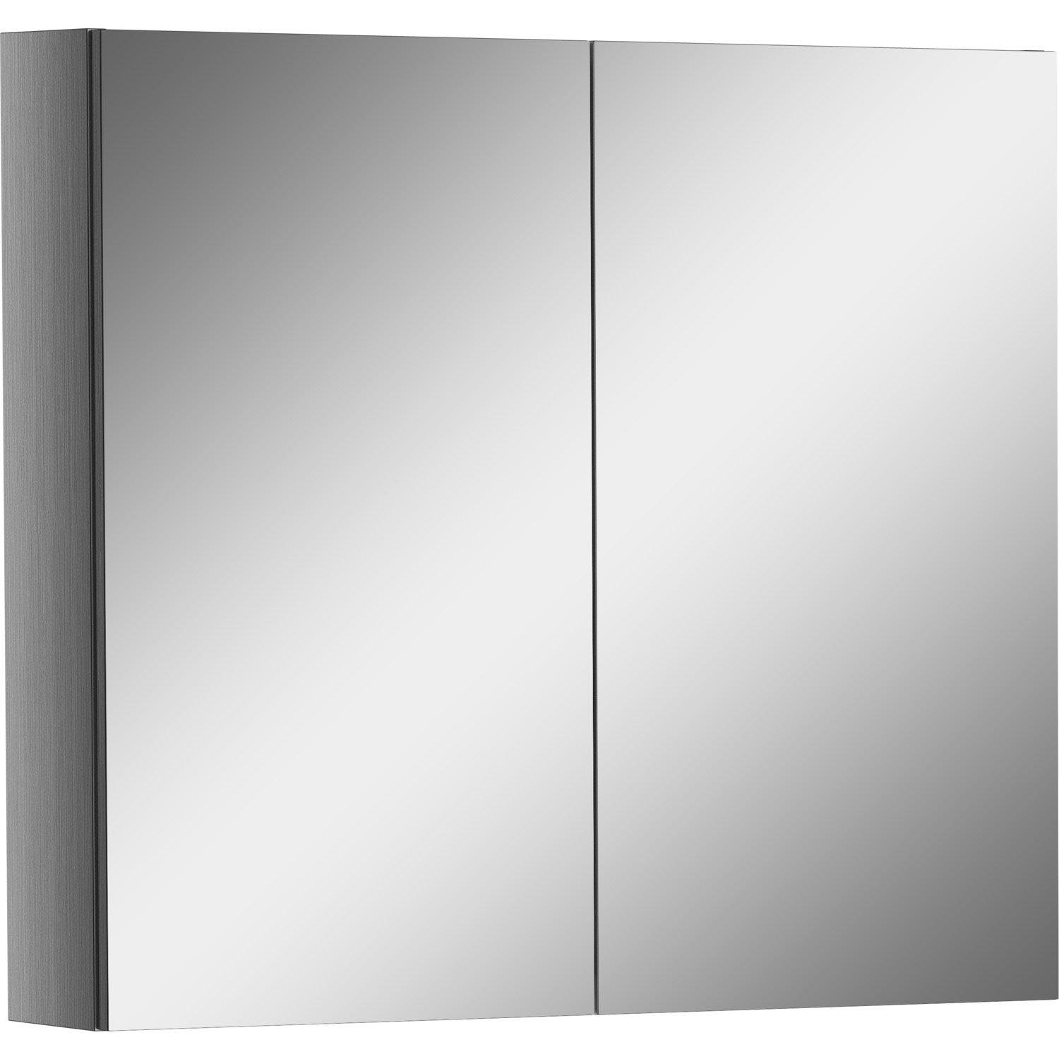 66137-Vitra Arkitekt Dolaplı Ayna 100 cm - Krom