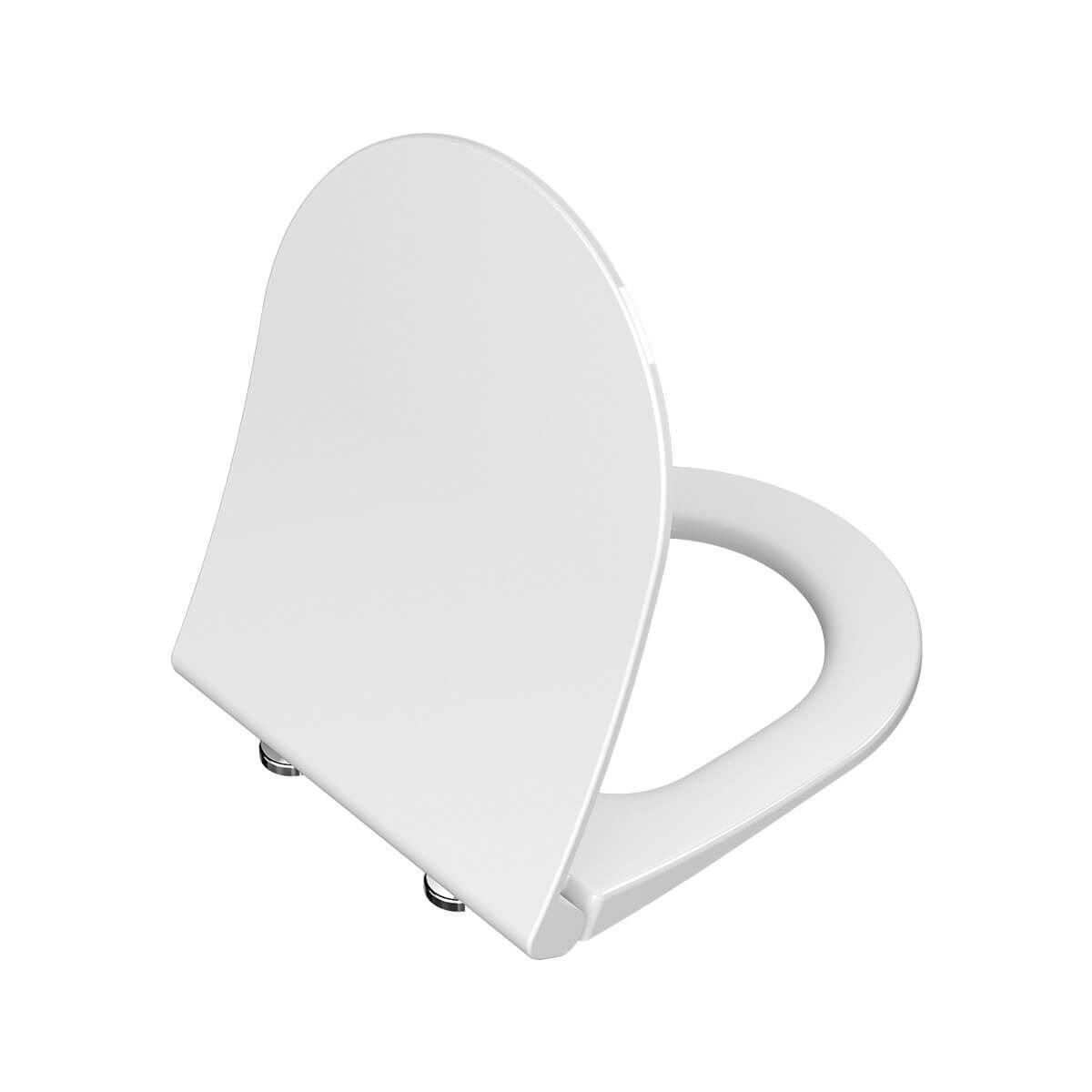 110-003-009-Vitra İntegra Round Universal Klozet Kapağı Slim - Üstten Sıkmalı Yavaş Kapaır - Beyaz