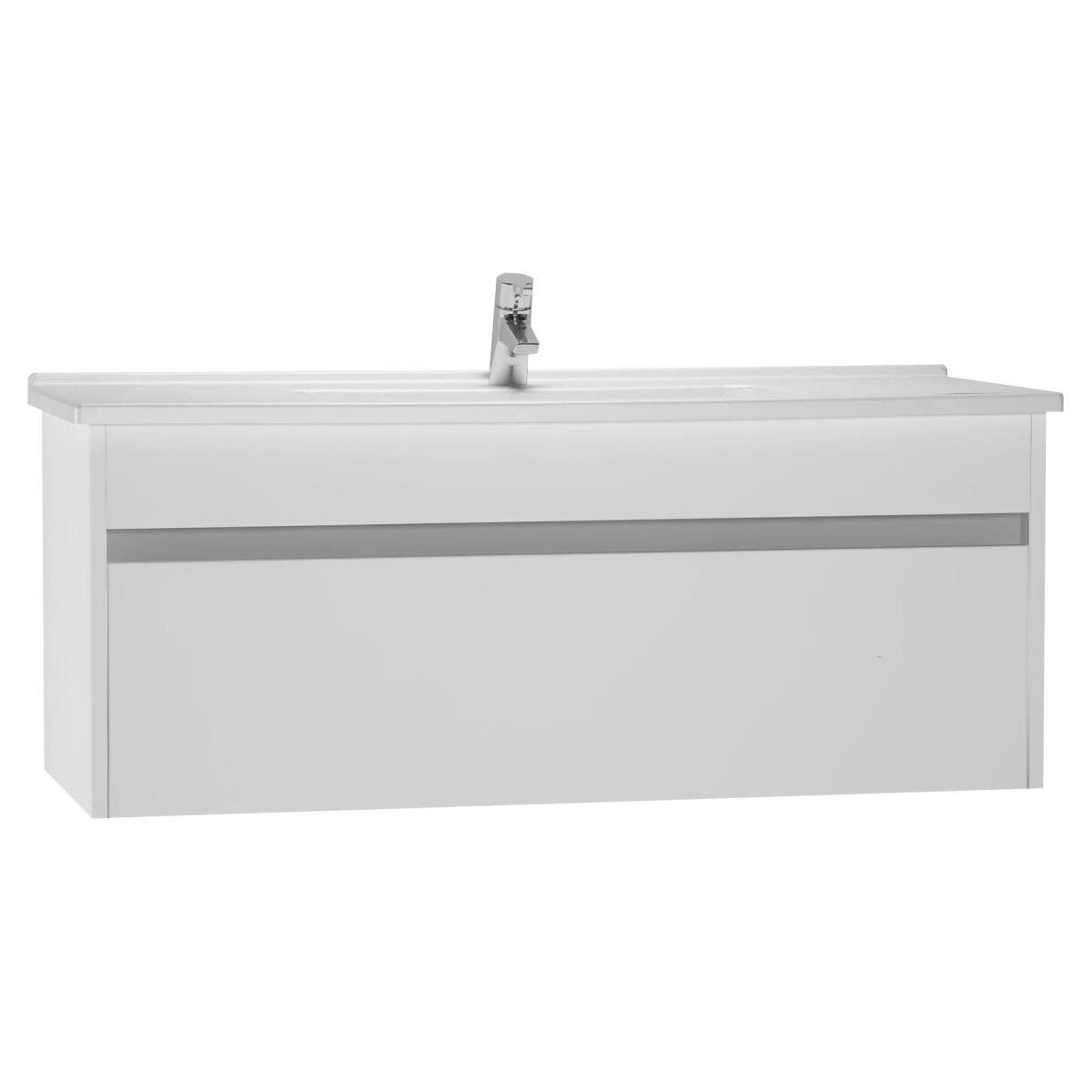 54746-Vitra S50+ Lavabo Dolabı 120 cm +5480 - Parlak Beyaz