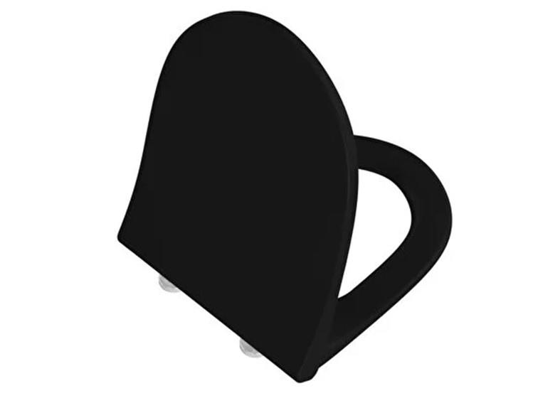 130-483R009-Vitra Sento Slim Etekli Soft Klozet Kapağı Duroplast - Mat Siyah