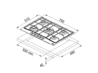106.0696.855-Franke Ocak FCH 755 4G Tc Pw