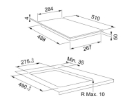 108.0606.106-Franke Ocak Cam İndüksiyonlu Smart FSM 302 I BK