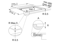 108.0606.110-Franke Ocak Cam İndüksiyonlu Smart FSM 808 I B BK