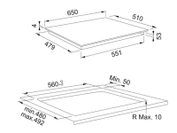 108.0613.587-Franke Ocak Cam İndüksiyonlu Mythos FMY 658 I FP BK