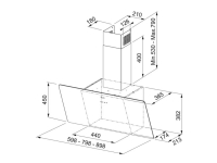 110.0361.902-Franke Davlumbaz FPJ 915 V BK A 90 CM Siyah