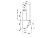 110.0361.907-Franke Davlumbaz FPJ 915 V WH A 90 CM Beyaz