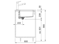 122.0654.854-Franke Çelik Evye Maris MRX 110-55 Inox