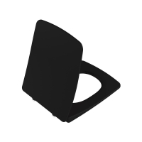 122- 083R009 - Vitra Metropole Soft Slim Klozet Kapağı Duraplast, Mat Siyah