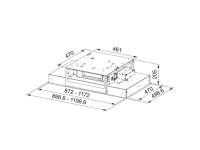 350.0679.877-Franke Davlumbaz Maris Ceiling FCMA 90 C XS A+