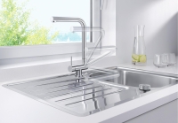 521546-Blanco Eviye Bataryası Laressa-F - Sol Kontrol - Krom