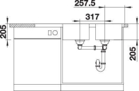 523036-Blanco Paslanmaz Çelik Eviye Lemis 8 S - IF