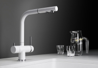 525204-Blanco Eviye Bataryası Fontas-s II Silgranit - Beyaz