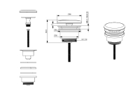 6392L003-0159-Vitra Sifon Tapası - Beyaz