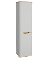66006-Vitra Sento Boy Dolap - 40 cm  Ayaksız Mat Açık Gri