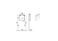 66909-Vitra Core Dolaplı Ayna 60 cm Aydınlatmalı Sol
