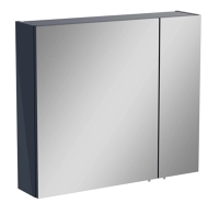 67705 - Vitra Mia Asimetrik Dolaplı Ayna 80cm İki Kapaklı, Parlak Antrasit