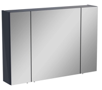 67752 - Vitra Mia Asimetrik Dolaplı Ayna 100cm Üç Kapaklı, Parlak Antrasit