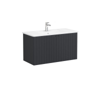 69307- Vitra Root Groove Kapaklı Lavabo Dolabı 100 Cm Grafit - FS